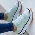 2022 Spring Low-top Women Single Shoes Thick-soled Candy Color Flats Female Canvas Shoes Summer Platform Large Size Lady Sneaker